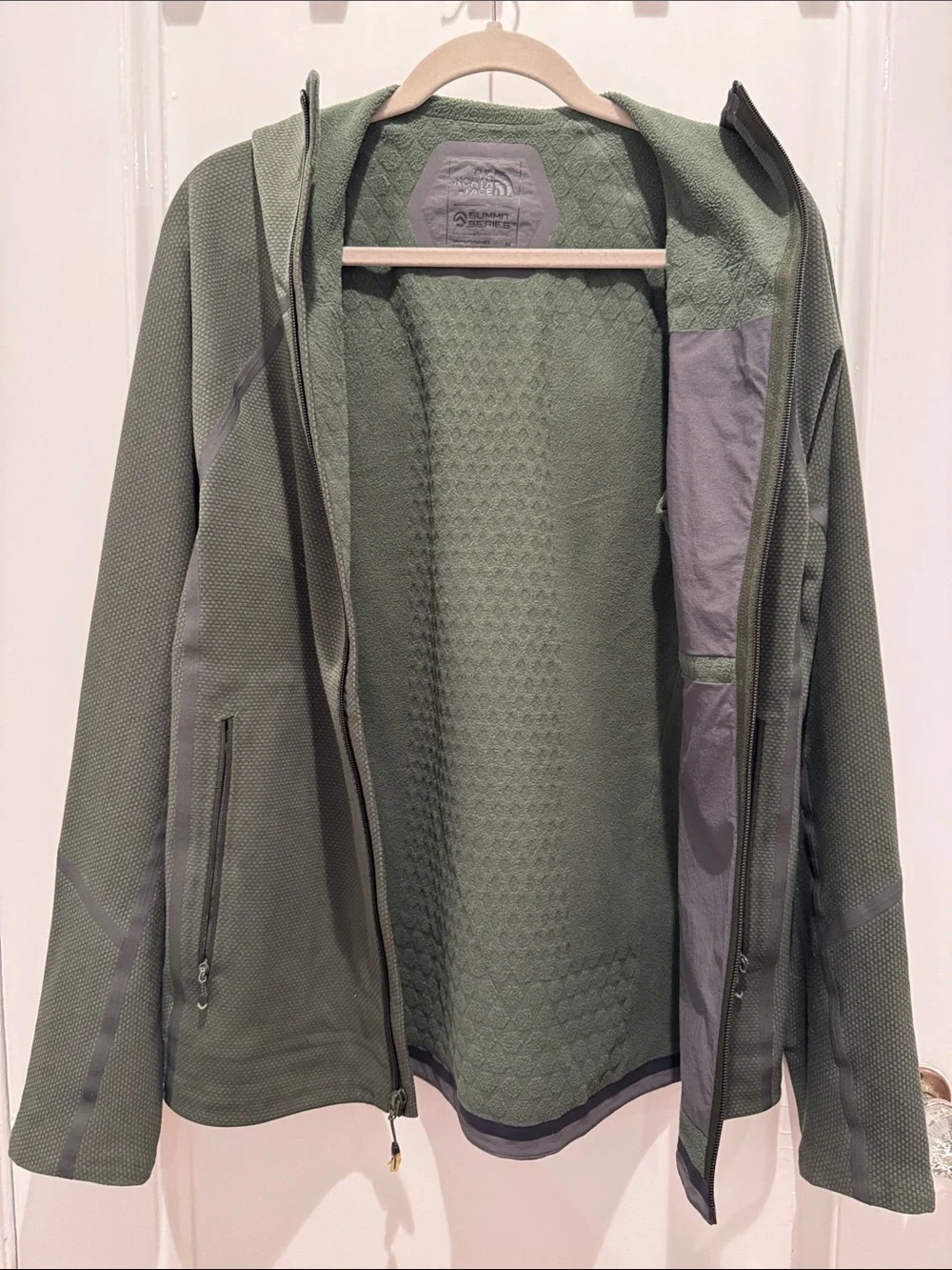 The North Face Men's Olive Green Lightweight Hooded Jacket